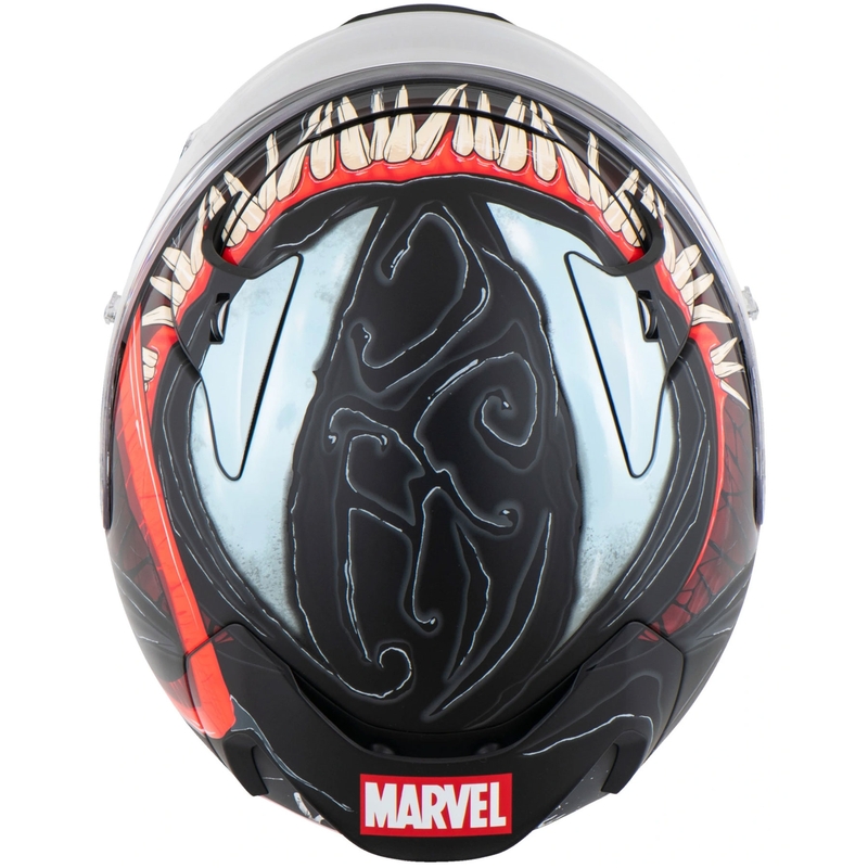 HJC RPHA 12 Venom 3 Marvel täismaskiga mootorrattakiiver must-punane