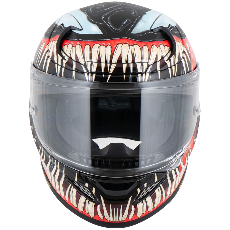 HJC RPHA 12 Venom 3 Marvel täismaskiga mootorrattakiiver must-punane