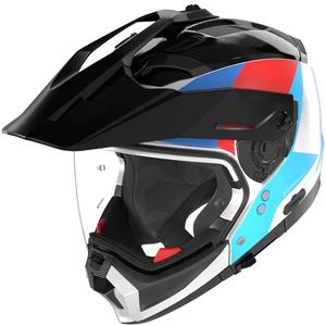Moodulmootorratta kiiver Nolan N70-2 X Turbine 350 valge-must-sinine-helesinine-punane