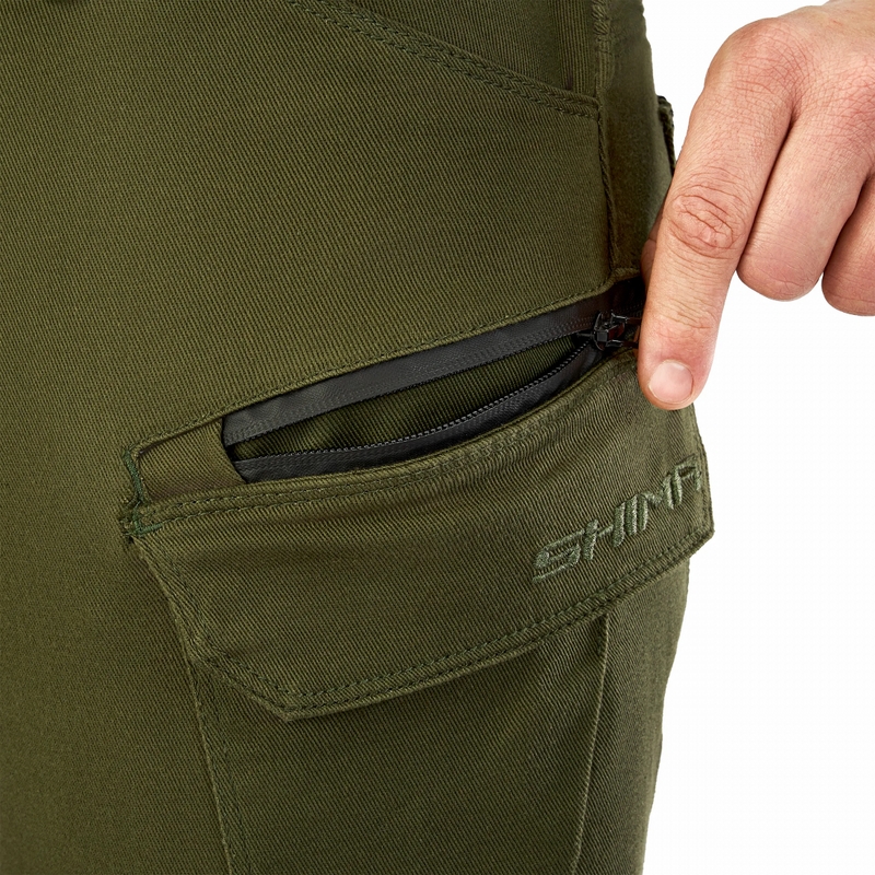 Shima Giro 3.0 pikendatud mootorrattapüksid khaki värvi