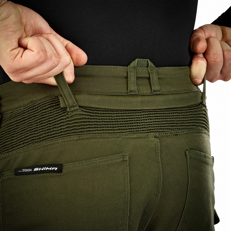 Shima Giro 3.0 pikendatud mootorrattapüksid khaki värvi