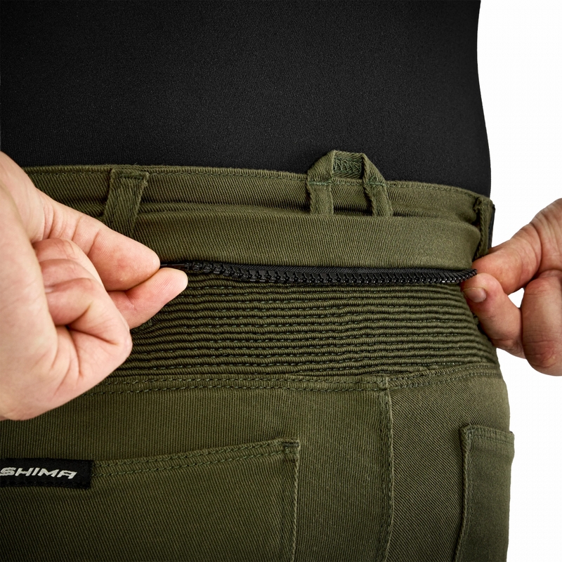 Shima Giro 3.0 pikendatud mootorrattapüksid khaki värvi