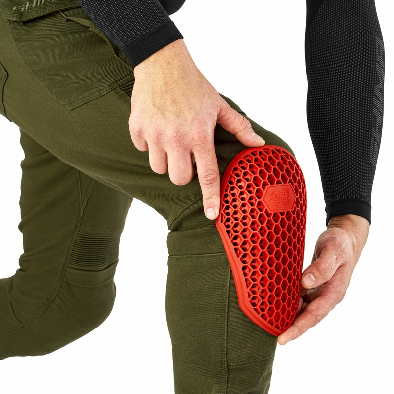 Shima Giro 3.0 pikendatud mootorrattapüksid khaki värvi