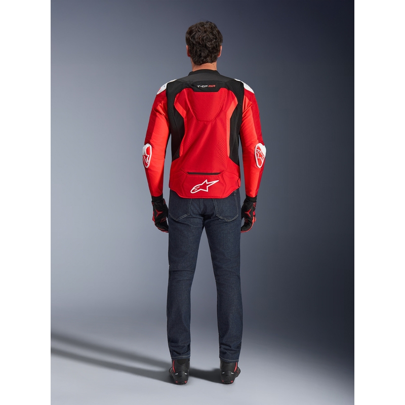 Alpinestars T-GP Air mootorratta jope punane-fluorestseeriv punane-valge-must