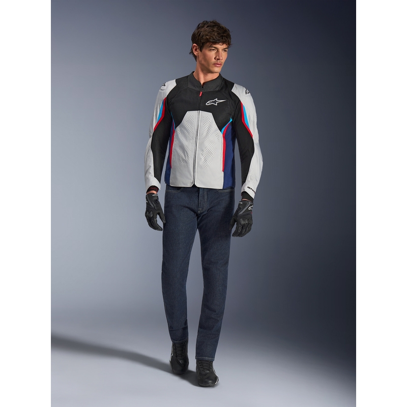 Alpinestars AST V3 Air mootorratta jope valge-sinine-punane-must