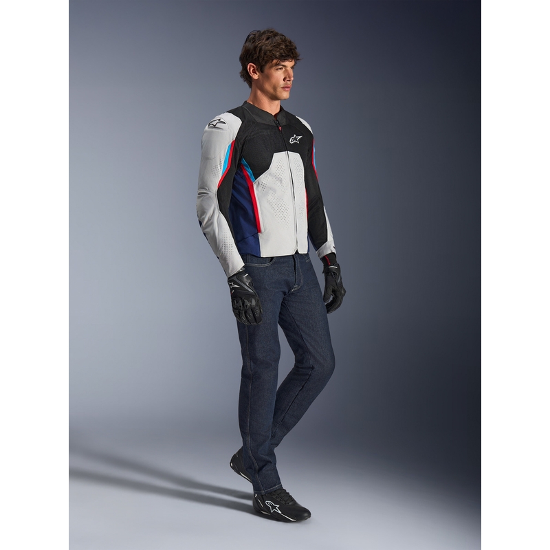 Alpinestars AST V3 Air mootorratta jope valge-sinine-punane-must