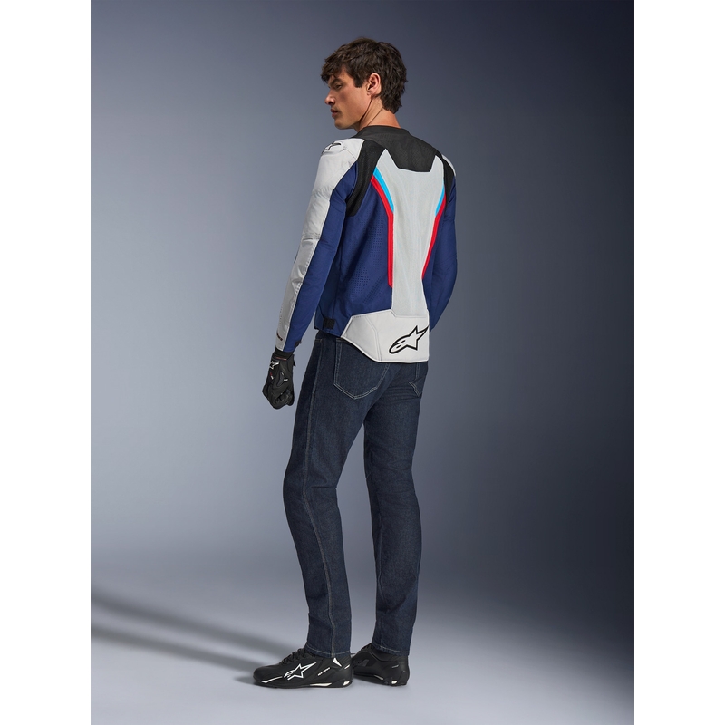 Alpinestars AST V3 Air mootorratta jope valge-sinine-punane-must