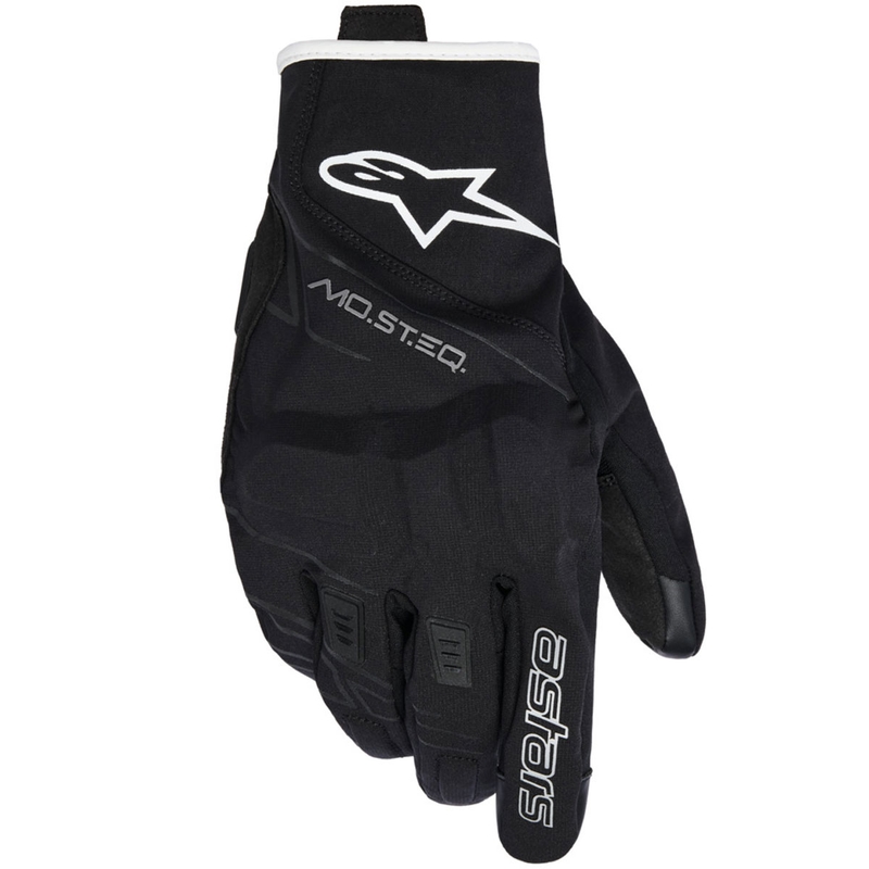 Alpinestars MOBLAST veekindlad mootorratta kindad must-valge valkjas