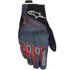 Alpinestars MOBLAST veekindlad mootorratta kindad must-antratsiit-oranž