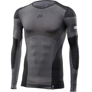 Funktsionaalne pikkade varrukatega T-särk SIXS BT TS2L V2 must süsinikkiust