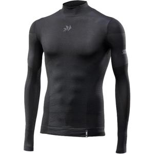 Funktsionaalne pikkade varrukatega T-särk SIXS BT TS3L V2 must-tumehall