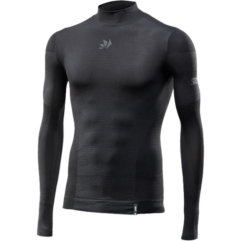 Funktsionaalne pikkade varrukatega T-särk SIXS BT TS3L V2 must-tumehall