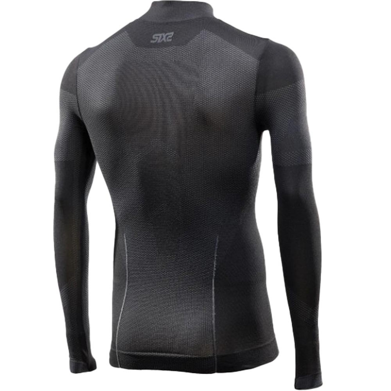 Funktsionaalne pikkade varrukatega T-särk SIXS BT TS3L V2 must-tumehall