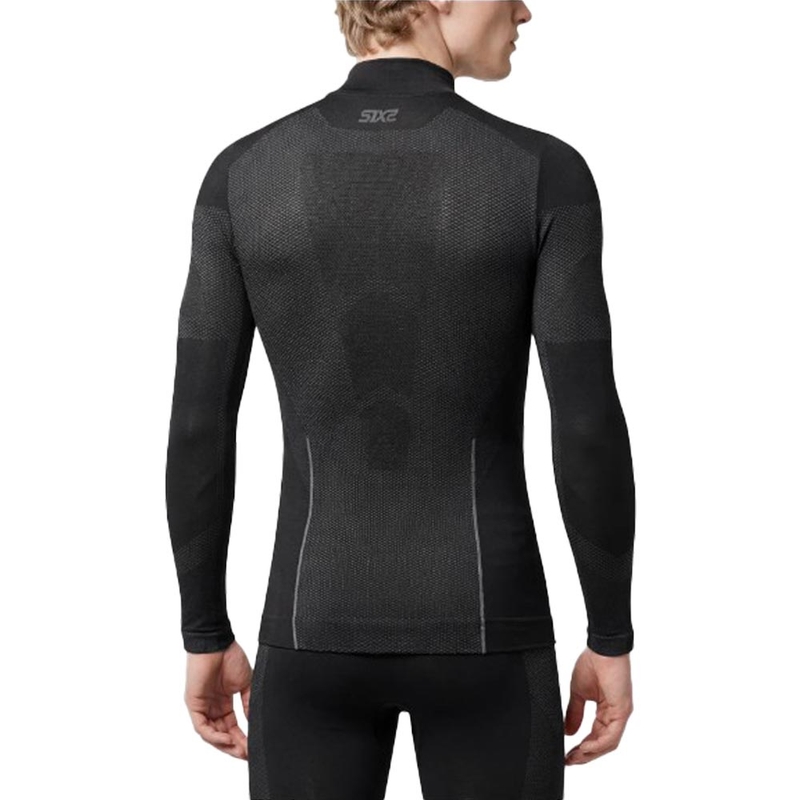 Funktsionaalne pikkade varrukatega T-särk SIXS BT TS3L V2 must-tumehall