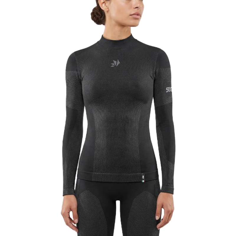 Funktsionaalne pikkade varrukatega T-särk SIXS BT TS3L V2 must-tumehall