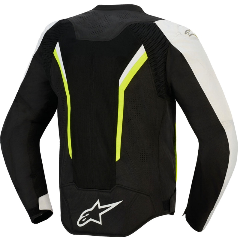 Alpinestars AST V3 Air mootorratta jope valge-fluorestseeriv kollane-must