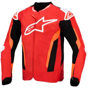 Alpinestars T-GP Air mootorratta jope punane-fluorestseeriv punane-valge-must