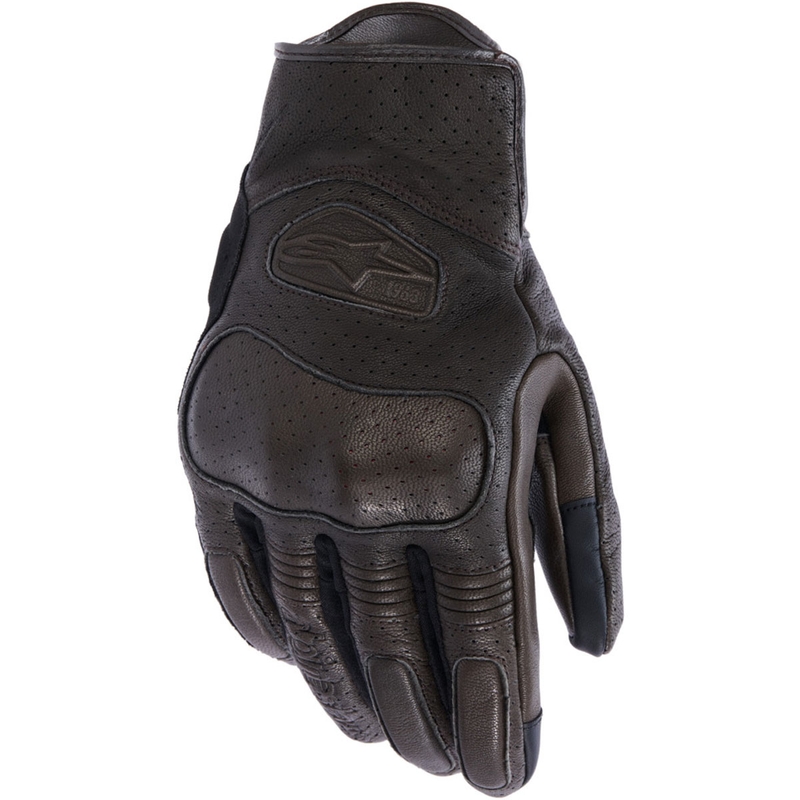 Alpinestars Mustang V3 mootorratta kindad pruun-must
