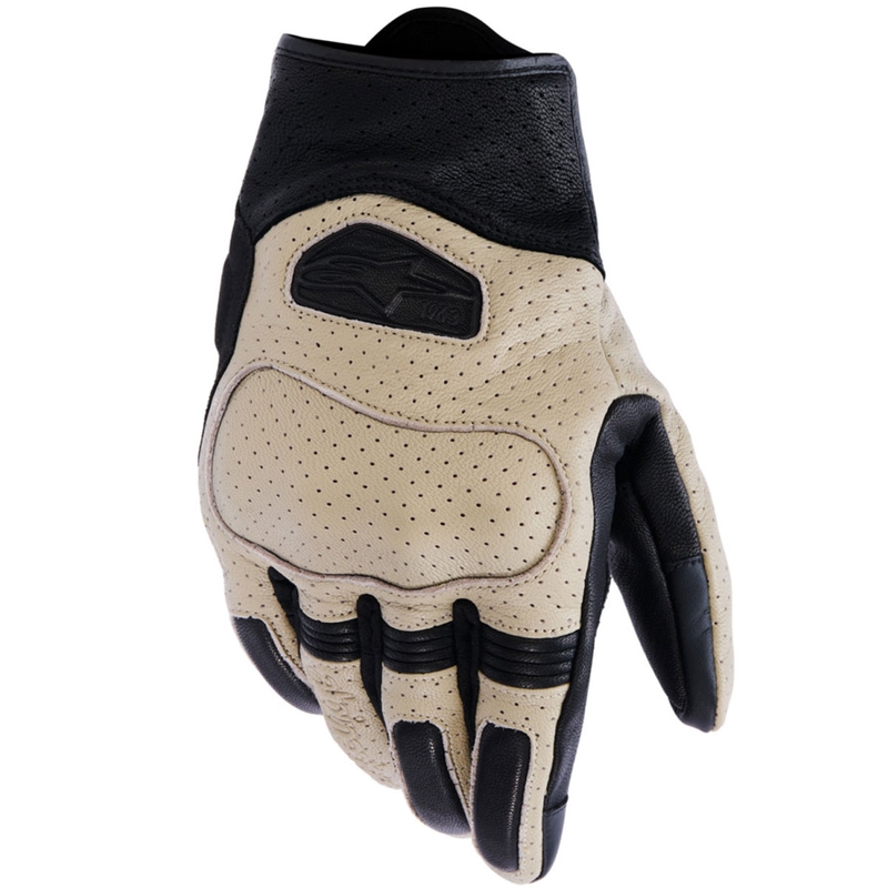 Alpinestars Mustang V3 mootorratta kindad beež-must
