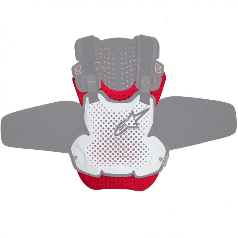 Adapterkomplekt ALPINESTARS A-4 PLASMA rinnakaitse pikendamiseks, punane