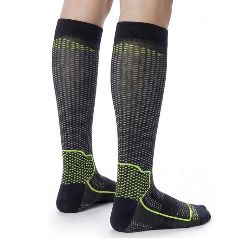 Funktsionaalsed põlvikud SIXS LONG V3 mustad süsinik-kollased