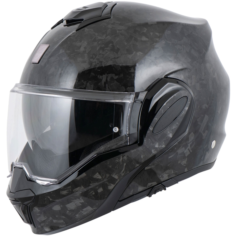 Scorpion EXO-TECH EVO ONYX CARBON Solid ülespööratav mootorrattakiiver must