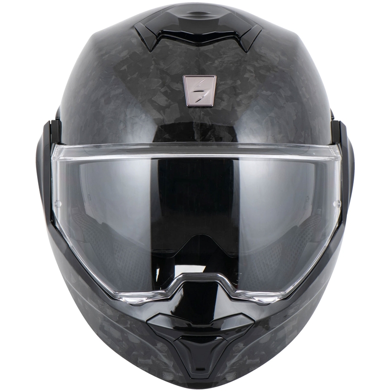 Scorpion EXO-TECH EVO ONYX CARBON Solid ülespööratav mootorrattakiiver must