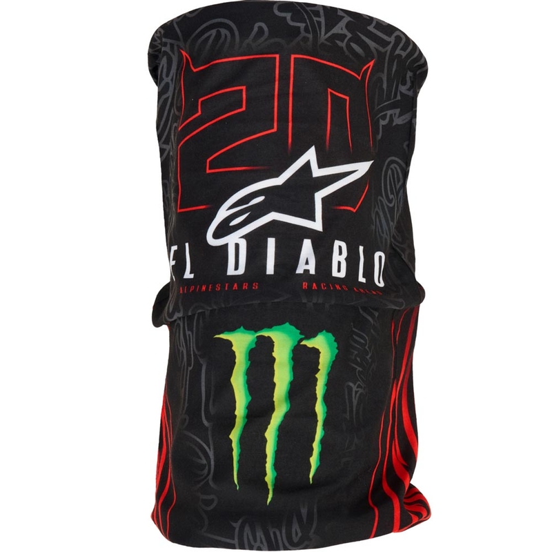 Alpinestars FQ20 Monster Collection Kaelakaitsmed Must-Fluorpunane-Sinine-Roheline