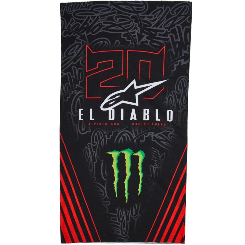 Alpinestars FQ20 Monster Collection Kaelakaitsmed Must-Fluorpunane-Sinine-Roheline