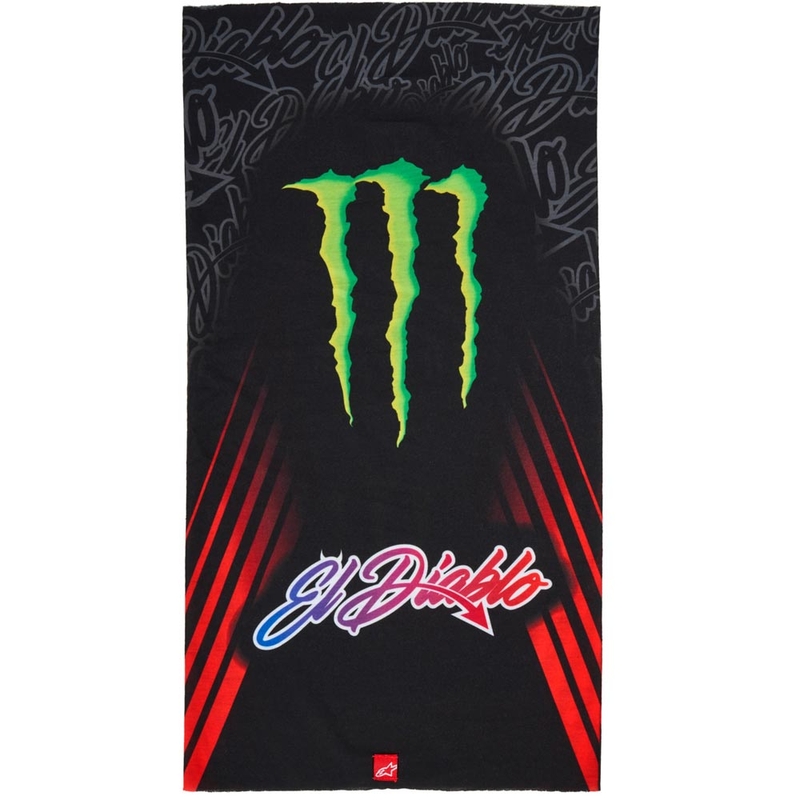 Alpinestars FQ20 Monster Collection Kaelakaitsmed Must-Fluorpunane-Sinine-Roheline