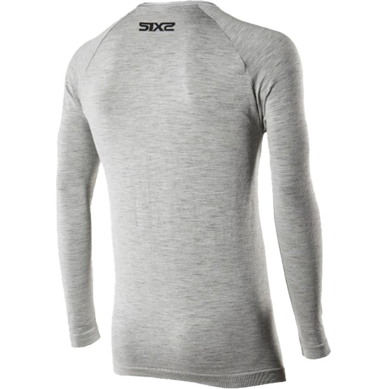 Termo pikkade varrukatega T-särk SIXS TS2 MERINOS hall