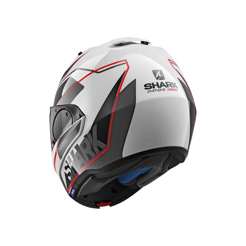 Překlápěcí přilba SHARK EVO-ONE 2 Krono bílo-černo-červená