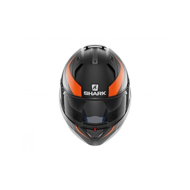 Překlápěcí přilba SHARK EVO-ONE 2 Krono Mat černo-šedo-oranžová