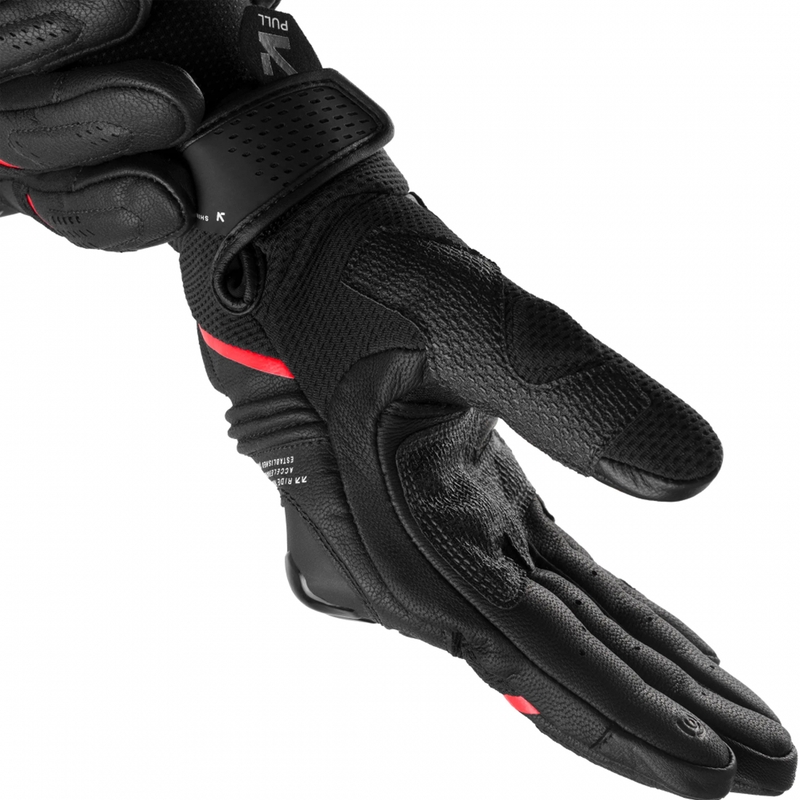Shima Spark 3.0 mootorratta kindad must-punane