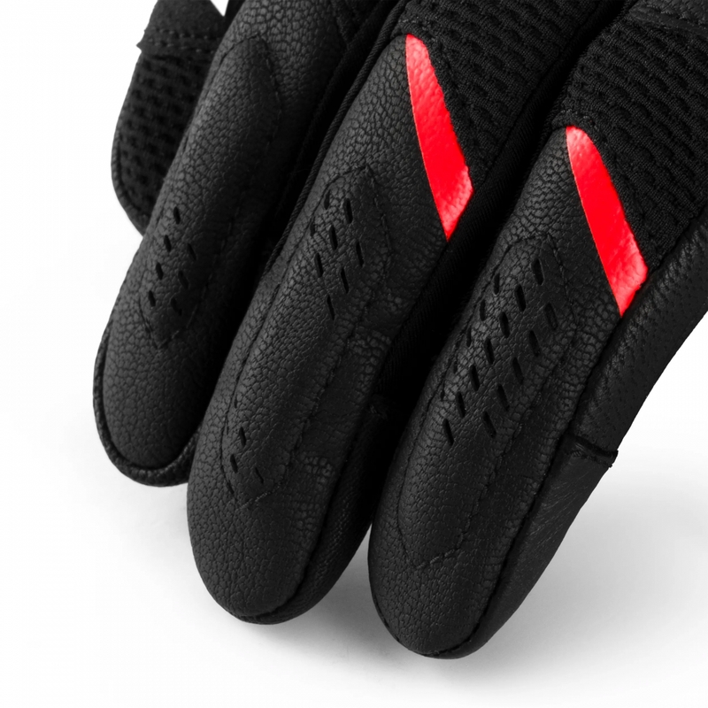 Shima Spark 3.0 mootorratta kindad must-punane