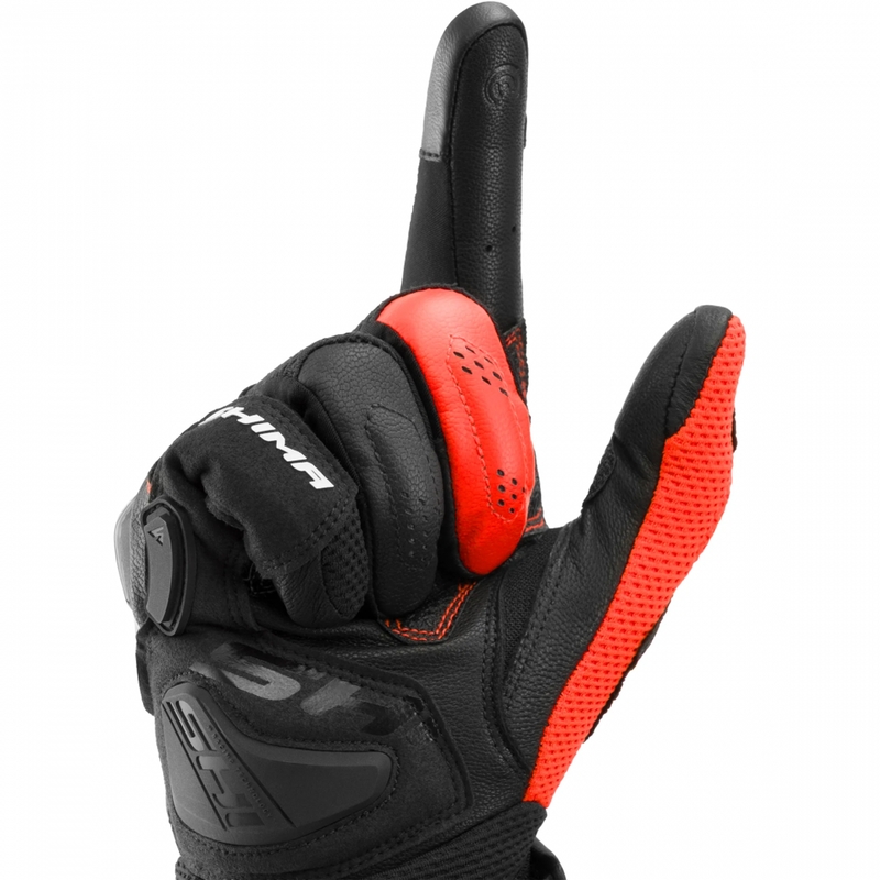 Shima Spark 3.0 mootorratta kindad fluo punased
