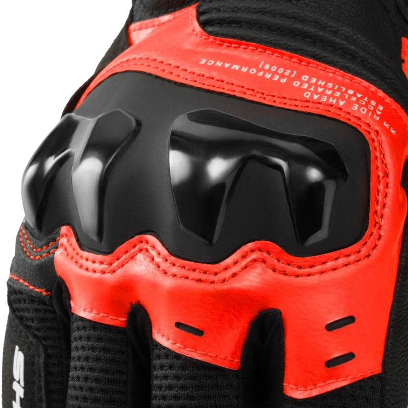 Shima Spark 3.0 mootorratta kindad fluo punased