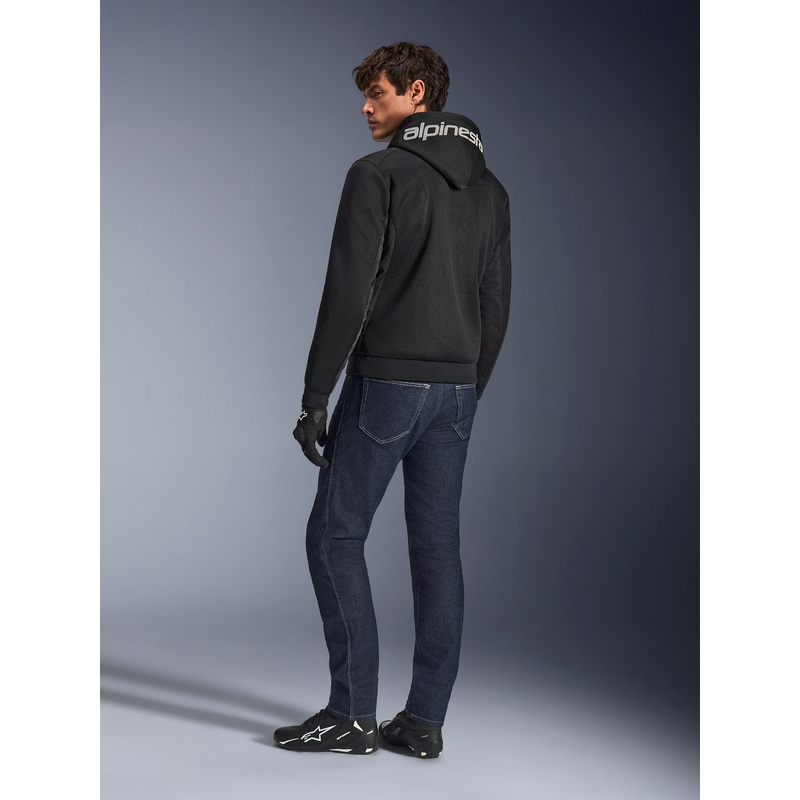 Alpinestars Chrome Superairflow mootorratta dressipluus must-tumehall-valge