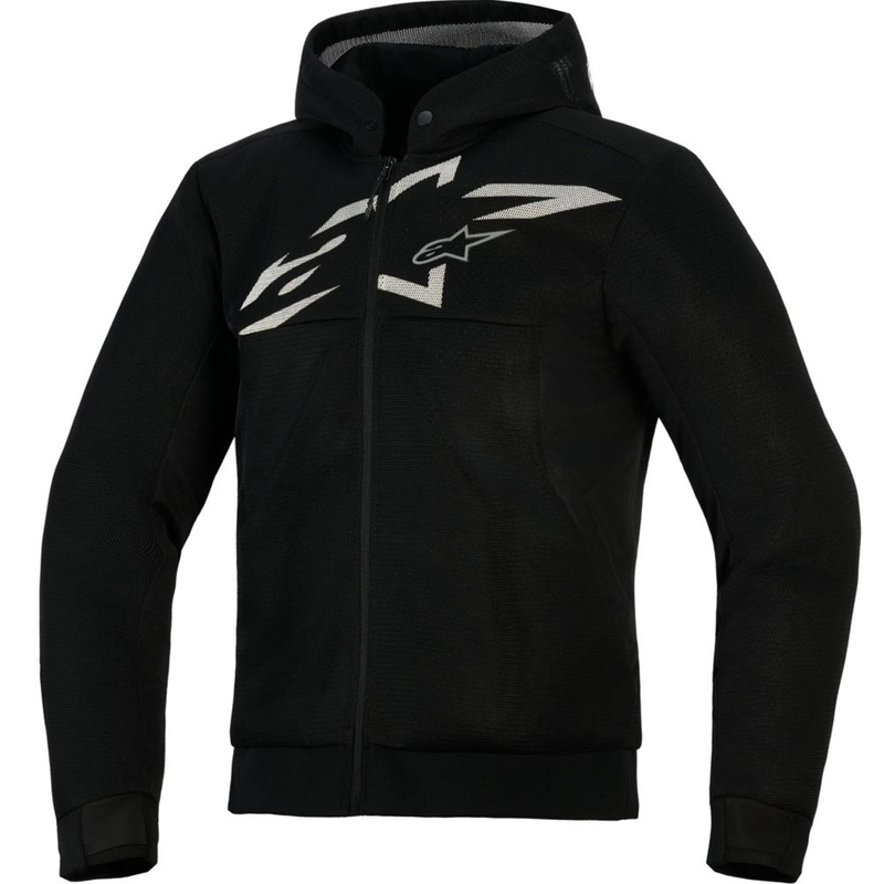 Alpinestars Chrome Superairflow mootorratta dressipluus must-tumehall-valge