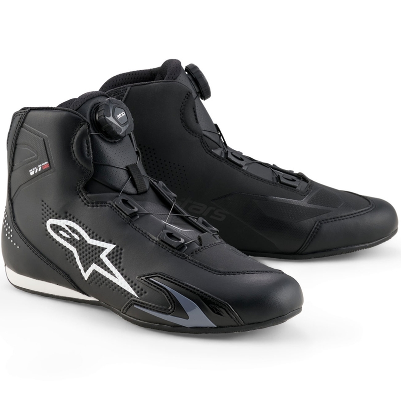 Alpinestars Celer mootorrattasaapad must-valged