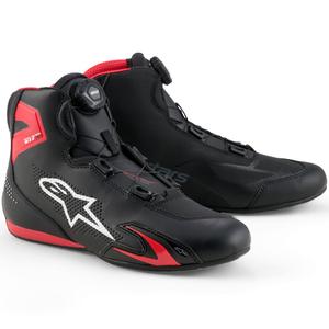 Alpinestars Celer mootorrattasaapad must-punane-valge