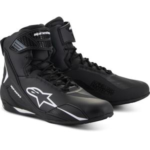 Alpinestars Faster-4 mootorrattasaapad must-valged