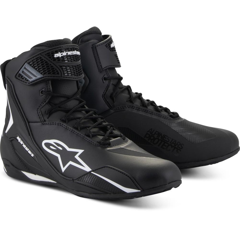 Alpinestars Faster-4 mootorrattasaapad must-valged