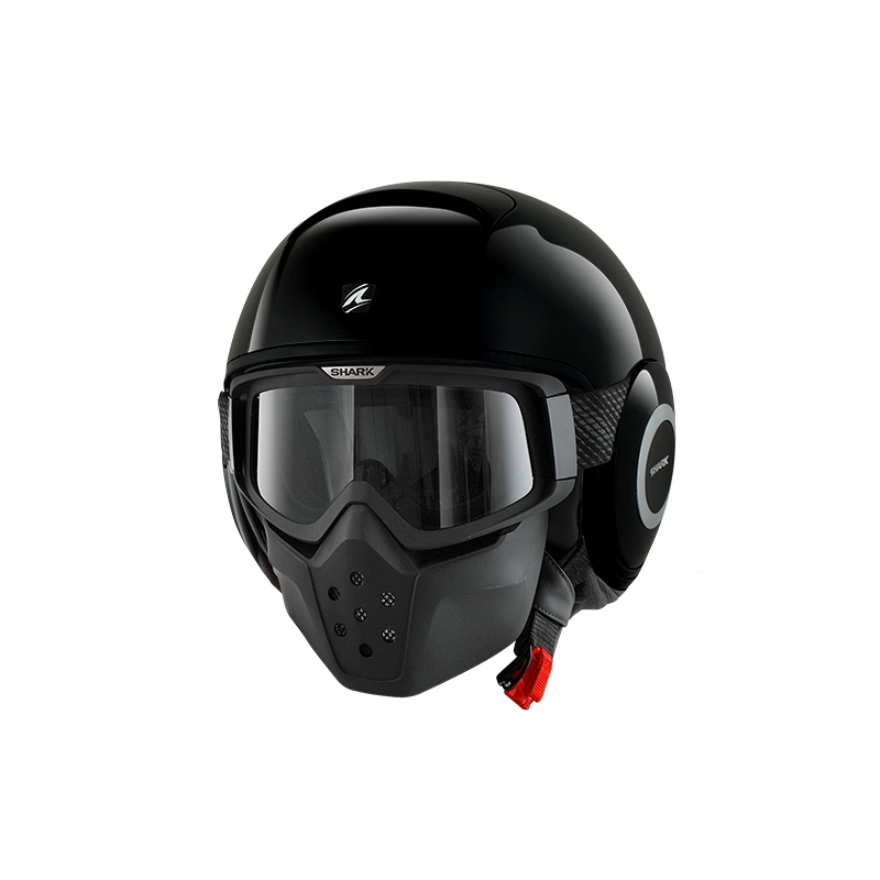 Otevřená přilba SHARK DRAK Blank černá lesklá