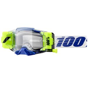 Motokrossiprillid 100% - USA Armega Forecast sinised läbipaistva pleksiklaasiga