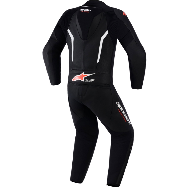 Alpinestars GP Force V2 kaheosaline nahkkombinesoon must-valge-fluopunane