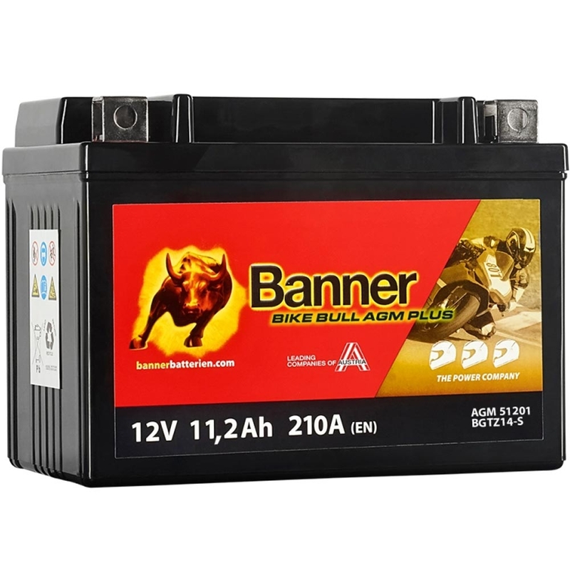 AGM aku Banner BIKE BULL AGM PLUS 51201 BGTZ14-S