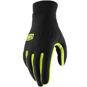 Motokrossi kindad 100% - USA BRISKER EXTREME fluokollane-must