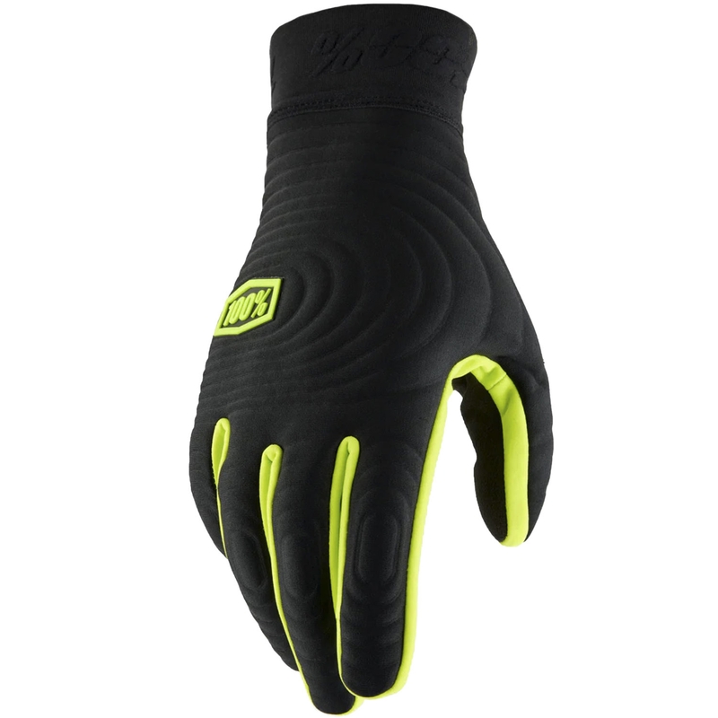 Motokrossi kindad 100% - USA BRISKER EXTREME fluokollane-must
