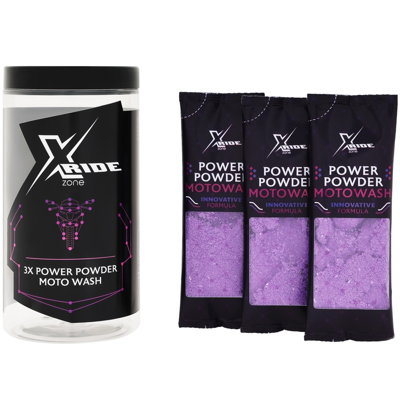 Pulbriline mootorrattašampoon XzoneRide® Power Powder-Moto Wash 60 g